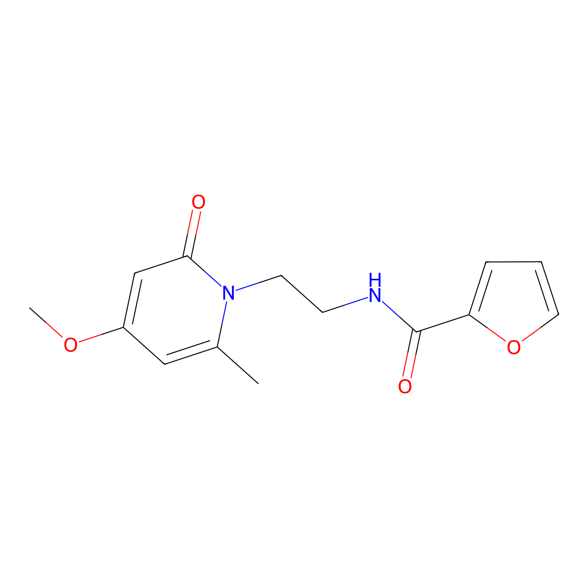 N-(2-(4-methoxy-6-methyl-2-oxopyridin-1(2H)-yl)ethyl)furan-2-carboxamide molecular structure, CAS 2034338-30-0