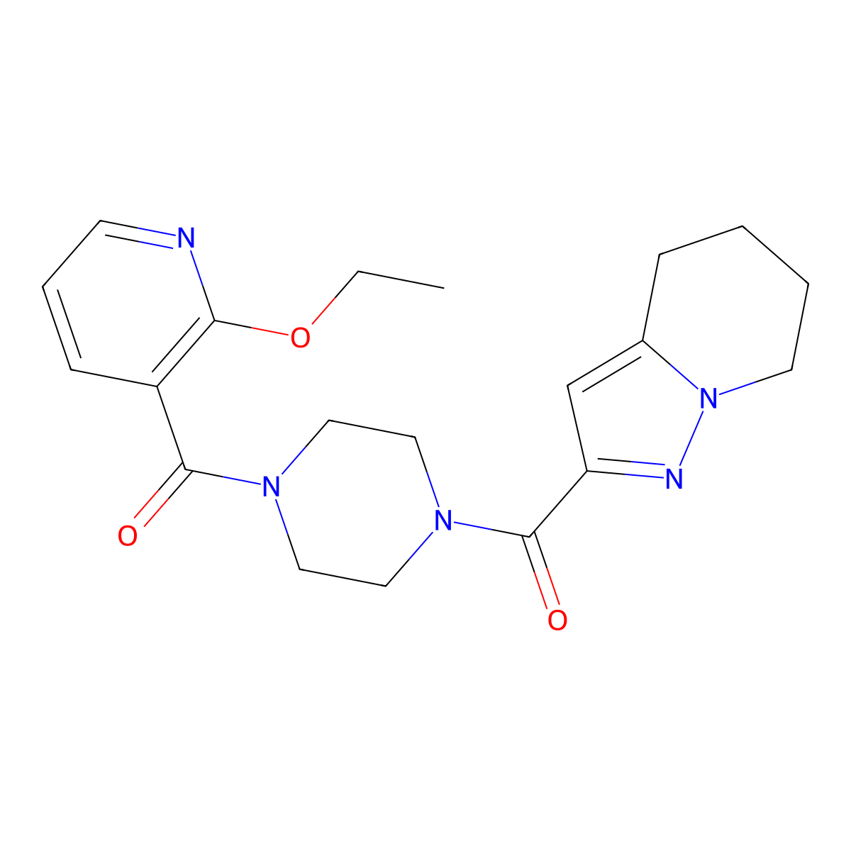 (4-(2-Ethoxynicotinoyl)piperazin-1-yl)(4,5,6,7-tetrahydropyrazolo[1,5-a]pyridin-2-yl)methanone molecular structure, CAS 2034338-69-5