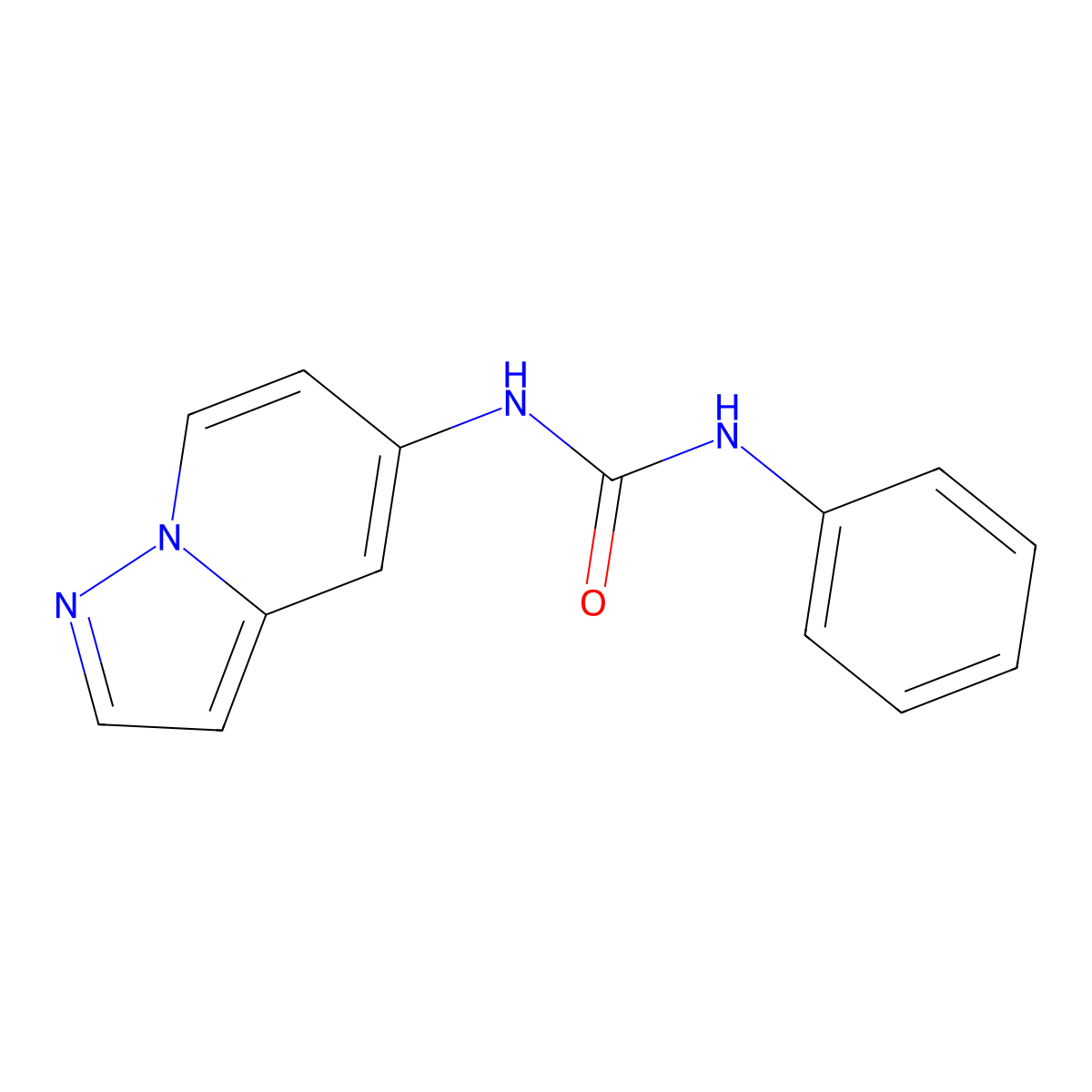 1-Phenyl-3-(pyrazolo[1,5-a]pyridin-5-yl)urea molecular structure, CAS 2034338-92-4