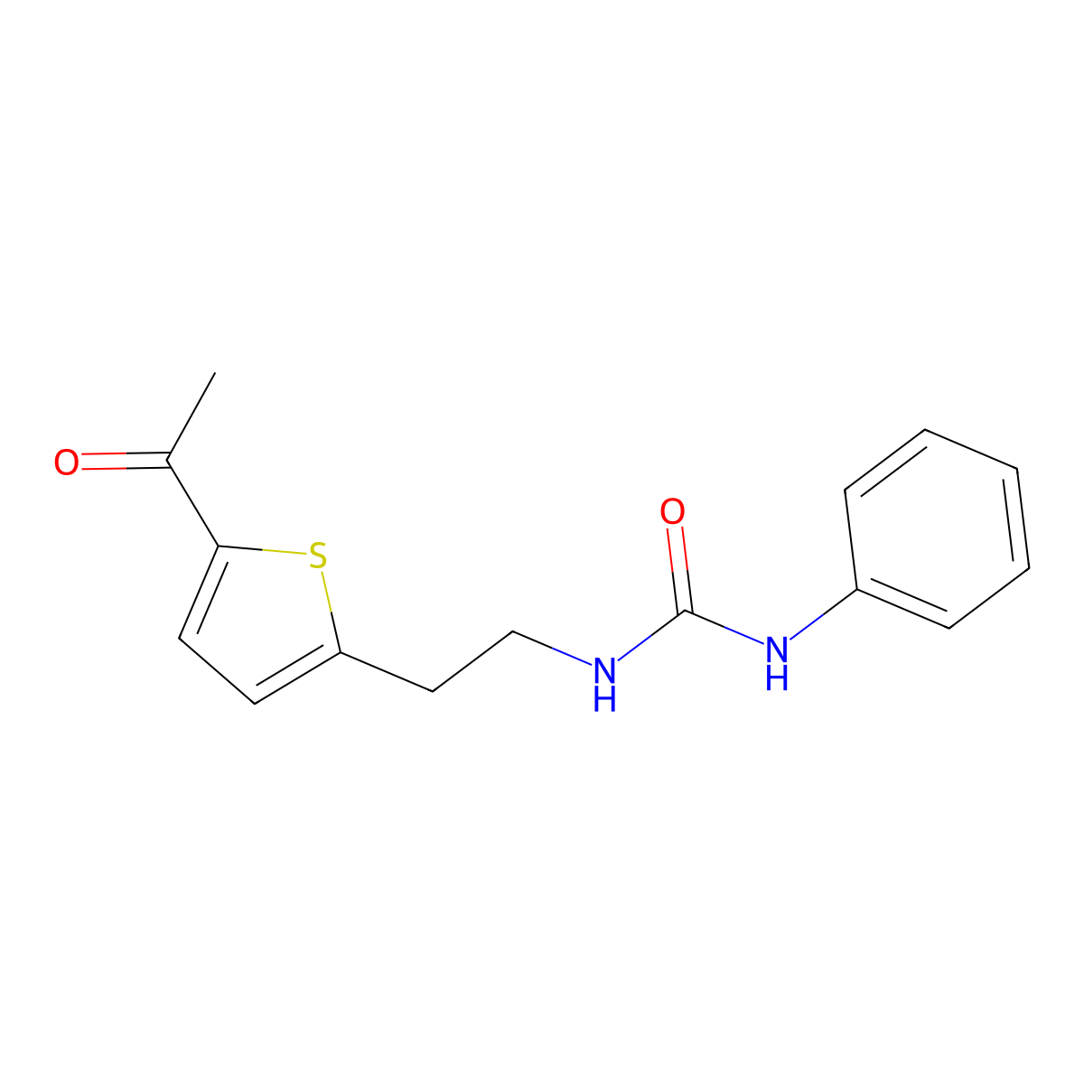 1-(2-(5-Acetylthiophen-2-yl)ethyl)-3-phenylurea molecular structure, CAS 2034340-79-7
