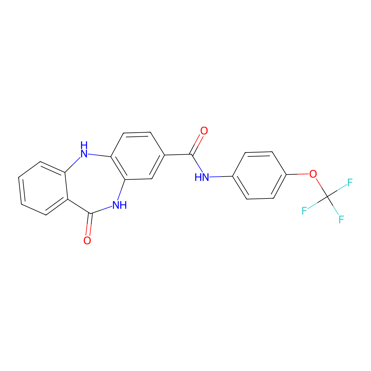 10-oxo-N-[4-(trifluoromethoxy)phenyl]-2,9-diazatricyclo[9.4.0.0^{3,8}]pentadeca-1(11),3(8),4,6,12,14-hexaene-6-carboxamide molecular structure, CAS 2034346-36-4