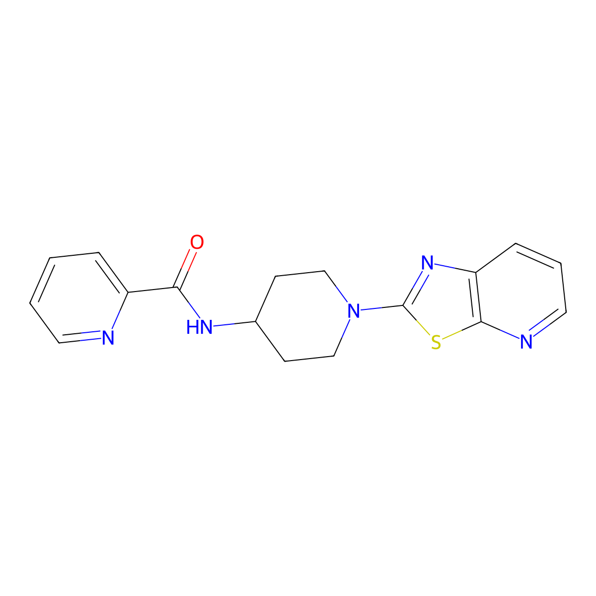 N-(1-(thiazolo[5,4-b]pyridin-2-yl)piperidin-4-yl)picolinamide molecular structure, CAS 2034346-51-3