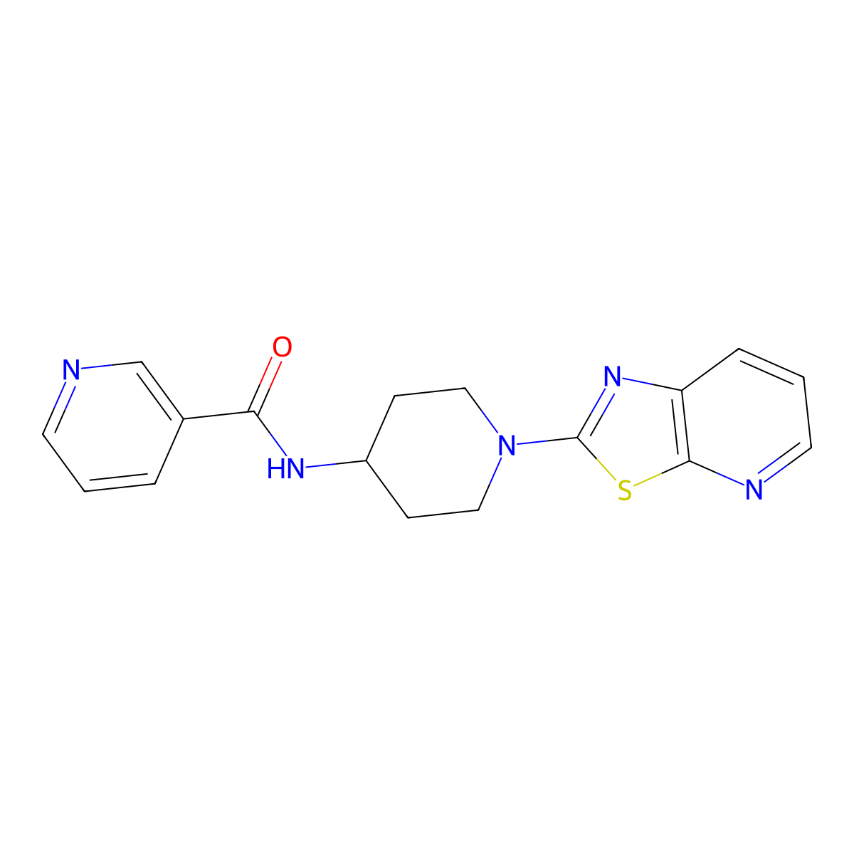 N-(1-(thiazolo[5,4-b]pyridin-2-yl)piperidin-4-yl)nicotinamide molecular structure, CAS 2034346-76-2