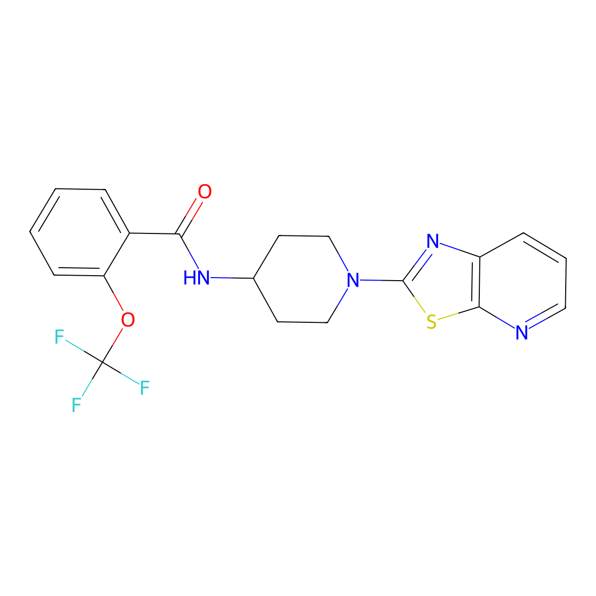 N-(1-(thiazolo[5,4-b]pyridin-2-yl)piperidin-4-yl)-2-(trifluoromethoxy)benzamide molecular structure, CAS 2034347-18-5