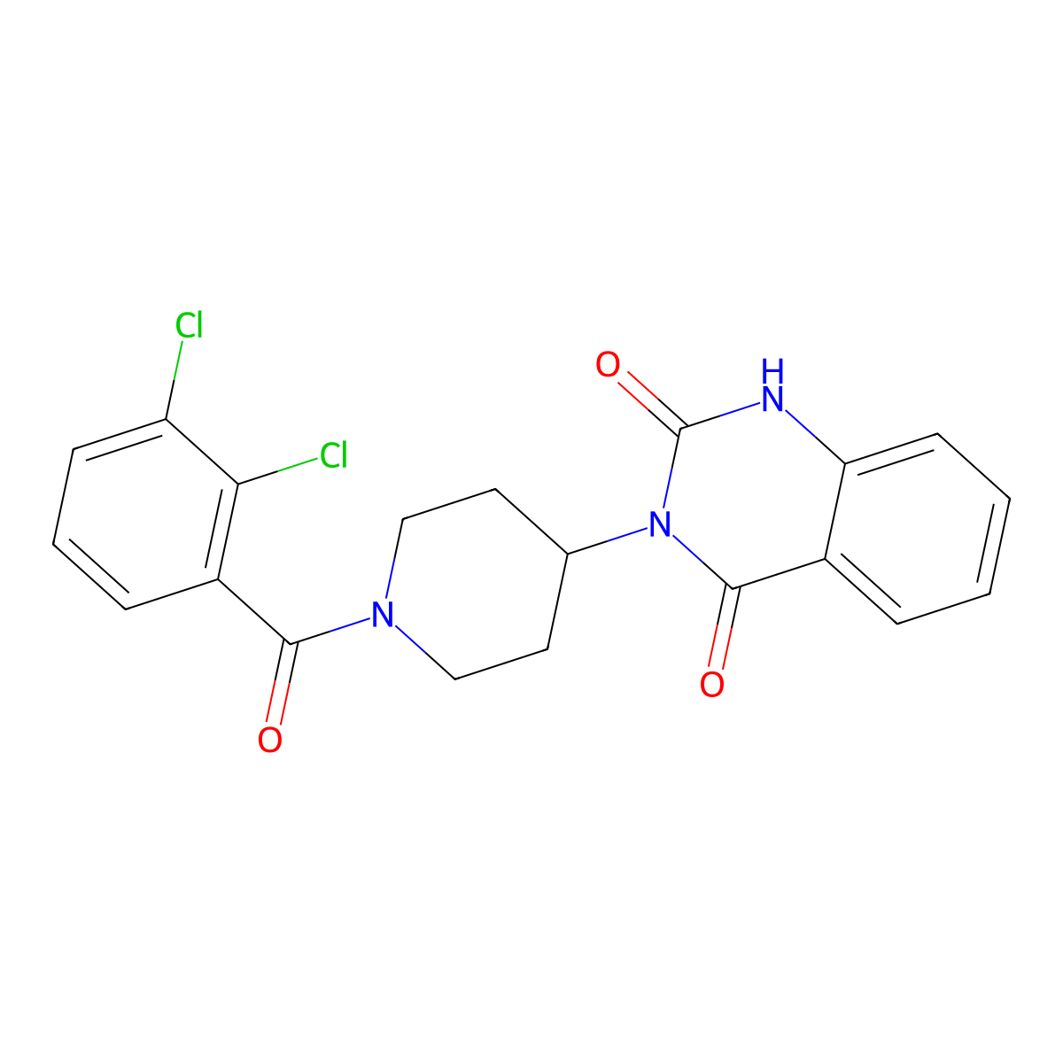 3-(1-(2,3-dichlorobenzoyl)piperidin-4-yl)quinazoline-2,4(1H,3H)-dione molecular structure, CAS 2034347-81-2