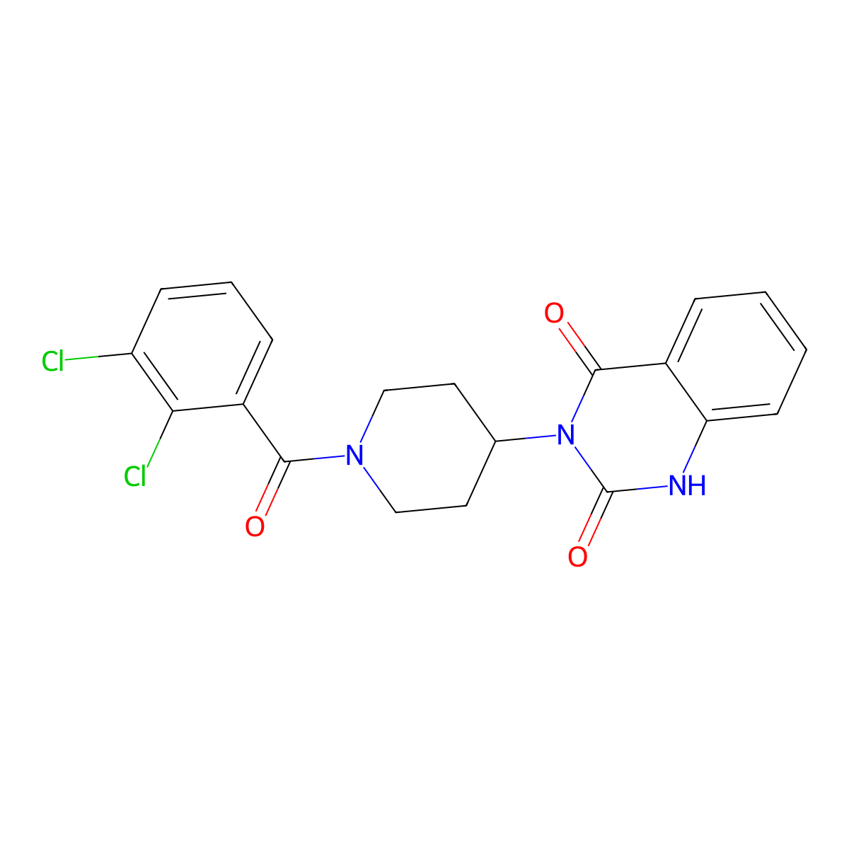 3-(1-(2,3-dichlorobenzoyl)piperidin-4-yl)quinazoline-2,4(1H,3H)-dione molecular structure, CAS 2034347-81-2
