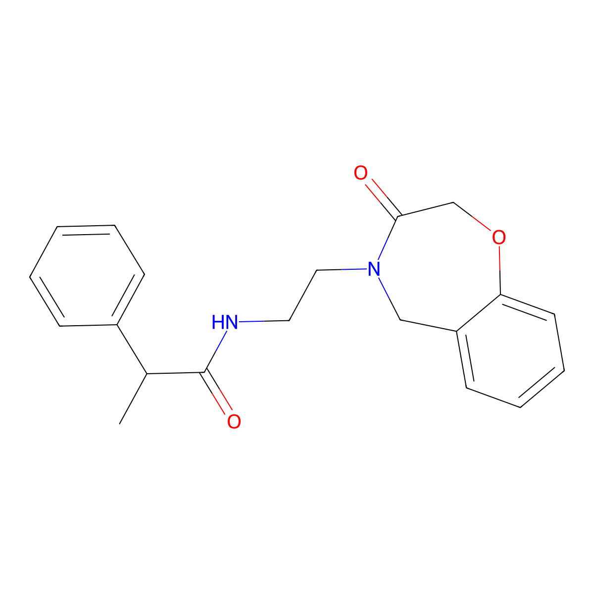 N-(2-(3-oxo-2,3-dihydrobenzo[f][1,4]oxazepin-4(5H)-yl)ethyl)-2-phenylpropanamide molecular structure, CAS 2034348-05-3