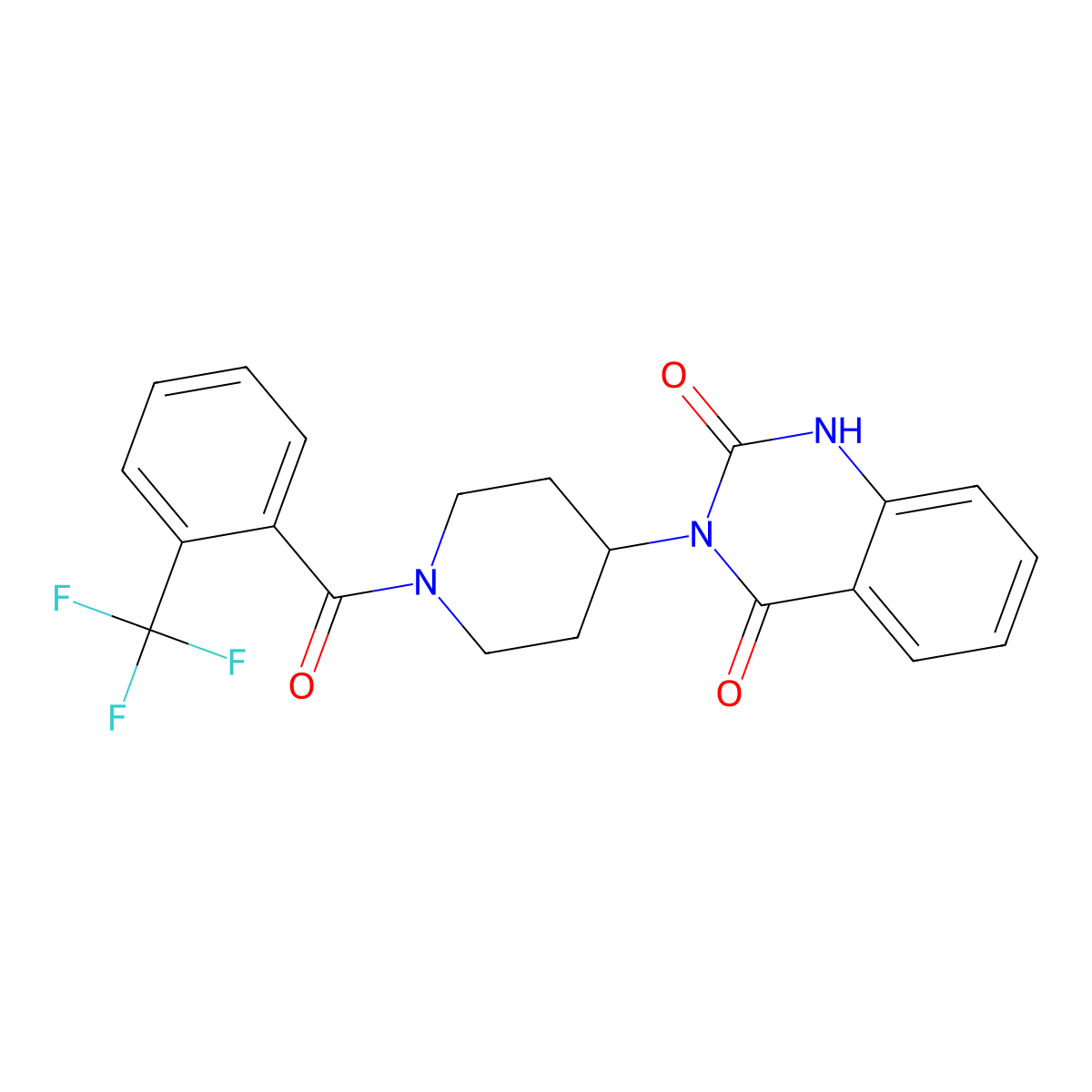 3-(1-(2-(trifluoromethyl)benzoyl)piperidin-4-yl)quinazoline-2,4(1H,3H)-dione molecular structure, CAS 2034348-30-4