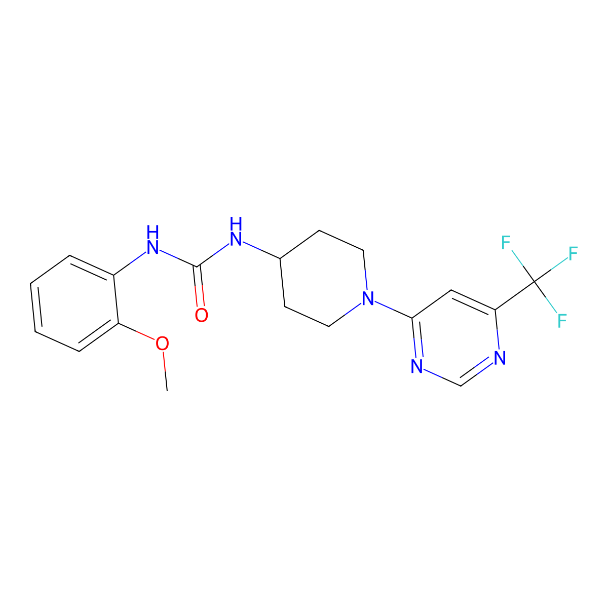 1-(2-Methoxyphenyl)-3-(1-(6-(trifluoromethyl)pyrimidin-4-yl)piperidin-4-yl)urea molecular structure, CAS 2034348-33-7