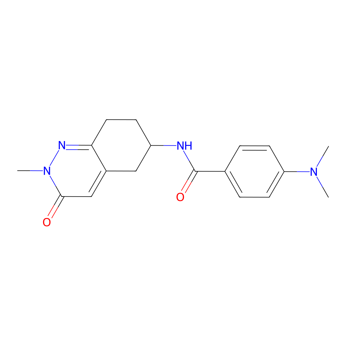 4-(dimethylamino)-N-(2-methyl-3-oxo-2,3,5,6,7,8-hexahydrocinnolin-6-yl)benzamide molecular structure, CAS 2034349-32-9