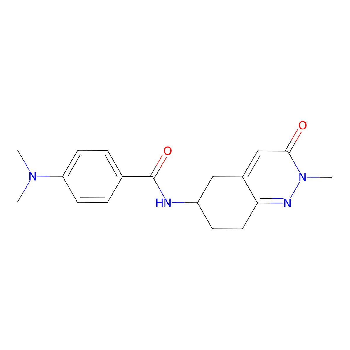 4-(dimethylamino)-N-(2-methyl-3-oxo-2,3,5,6,7,8-hexahydrocinnolin-6-yl)benzamide molecular structure, CAS 2034349-32-9