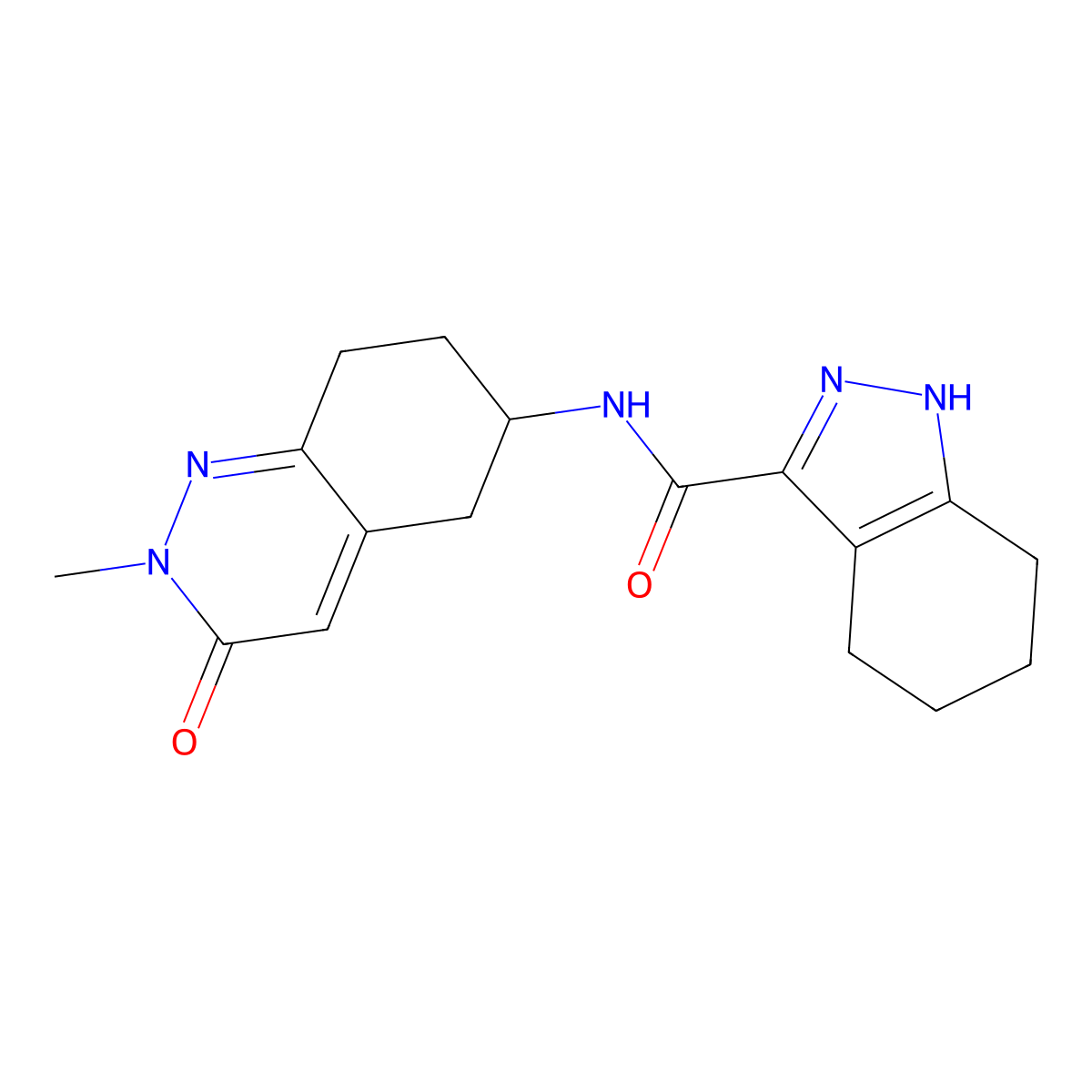 N-(2-methyl-3-oxo-2,3,5,6,7,8-hexahydrocinnolin-6-yl)-4,5,6,7-tetrahydro-1H-indazole-3-carboxamide molecular structure, CAS 2034349-38-5