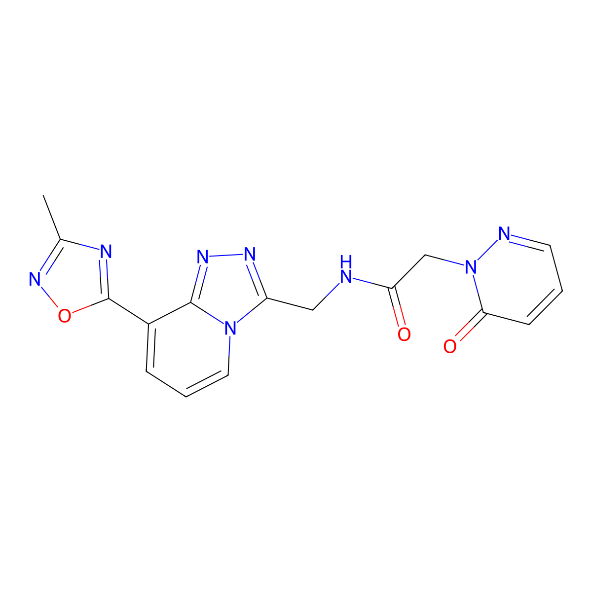N-((8-(3-methyl-1,2,4-oxadiazol-5-yl)-[1,2,4]triazolo[4,3-a]pyridin-3-yl)methyl)-2-(6-oxopyridazin-1(6H)-yl)acetamide molecular structure, CAS 2034349-48-7