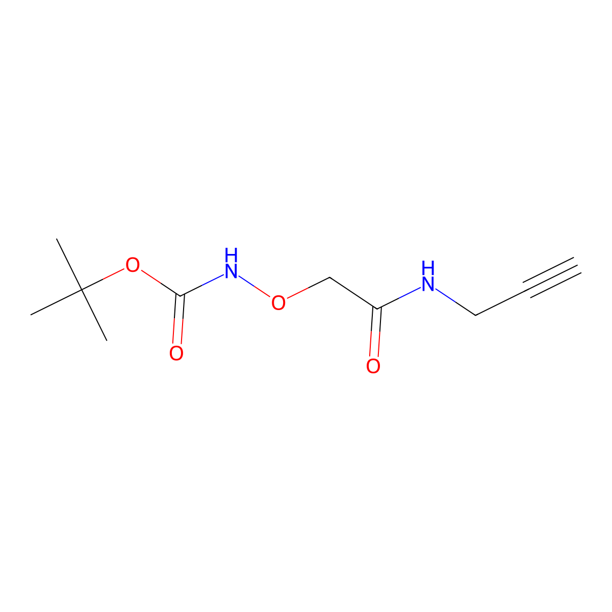 Carbamic acid, [2-oxo-2-(2-propynylamino)ethoxy]-, 1,1-dimethylethyl ester molecular structure, CAS 203435-40-9