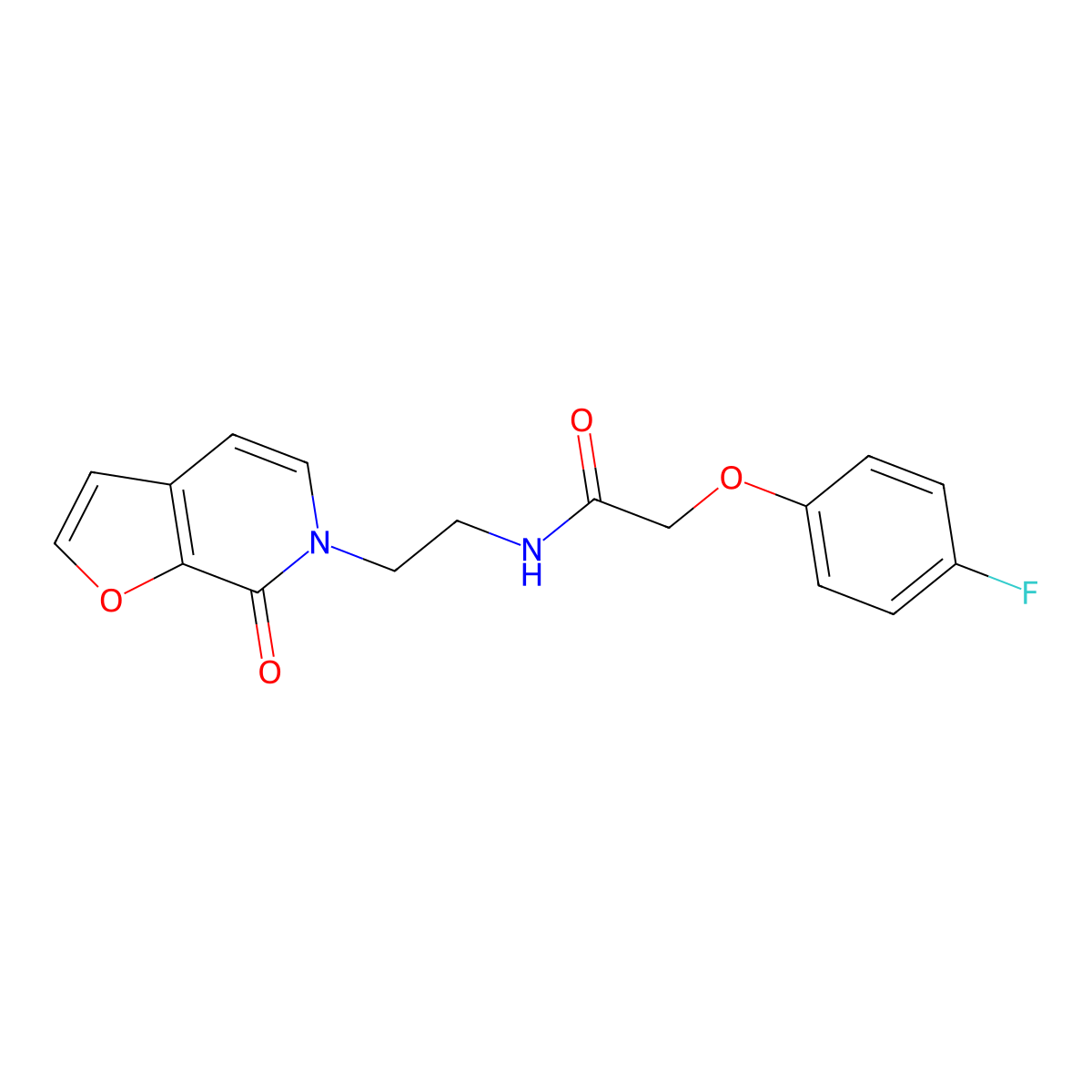 2-(4-fluorophenoxy)-N-(2-(7-oxofuro[2,3-c]pyridin-6(7H)-yl)ethyl)acetamide molecular structure, CAS 2034351-56-7