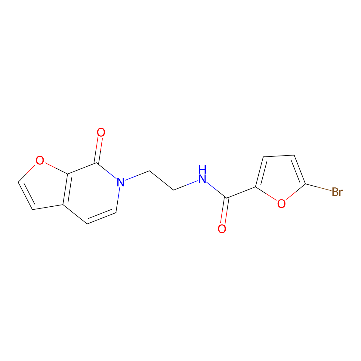 5-bromo-N-(2-(7-oxofuro[2,3-c]pyridin-6(7H)-yl)ethyl)furan-2-carboxamide molecular structure, CAS 2034351-62-5