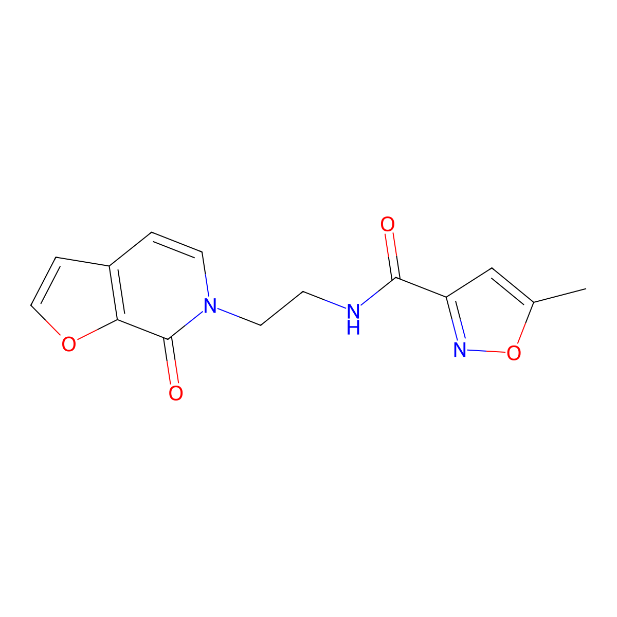 5-methyl-N-(2-(7-oxofuro[2,3-c]pyridin-6(7H)-yl)ethyl)isoxazole-3-carboxamide molecular structure, CAS 2034352-13-9