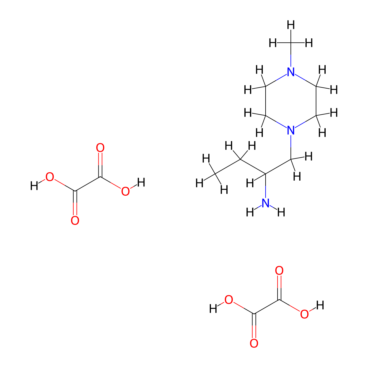 1-(4-Methylpiperazin-1-yl)butan-2-amine dioxalate molecular structure, CAS 2034352-39-9