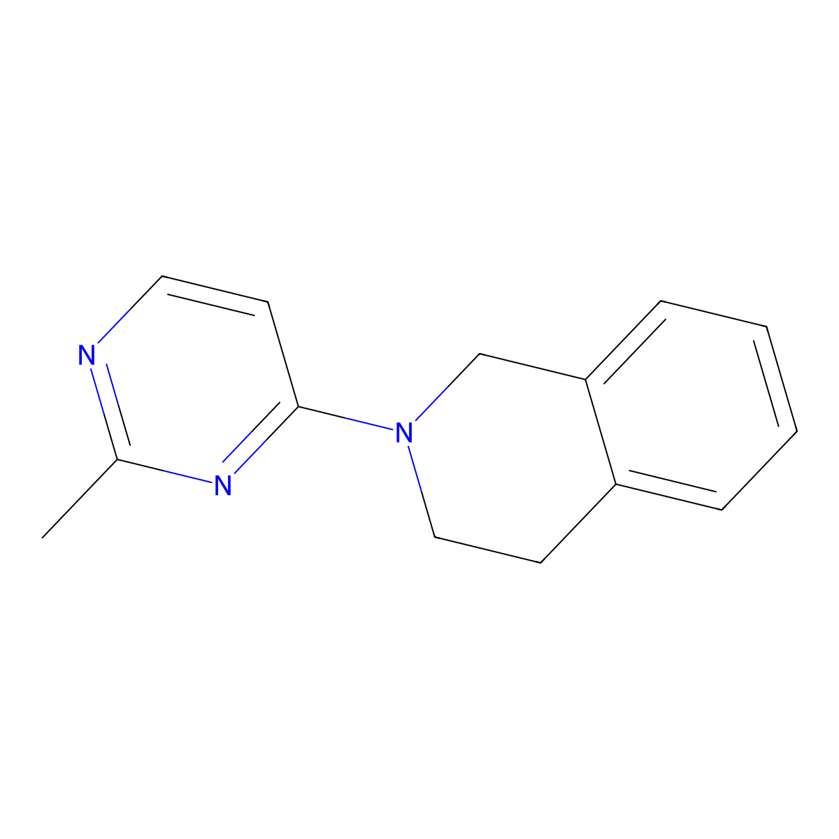 2-(2-Methylpyrimidin-4-yl)-1,2,3,4-tetrahydroisoquinoline molecular structure, CAS 2034352-47-9
