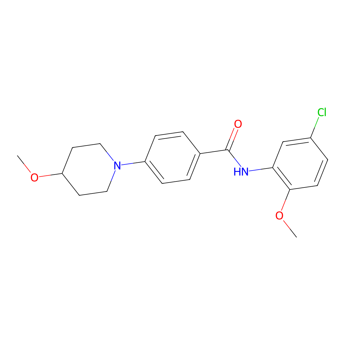 N-(5-chloro-2-methoxyphenyl)-4-(4-methoxypiperidin-1-yl)benzamide molecular structure, CAS 2034353-22-3