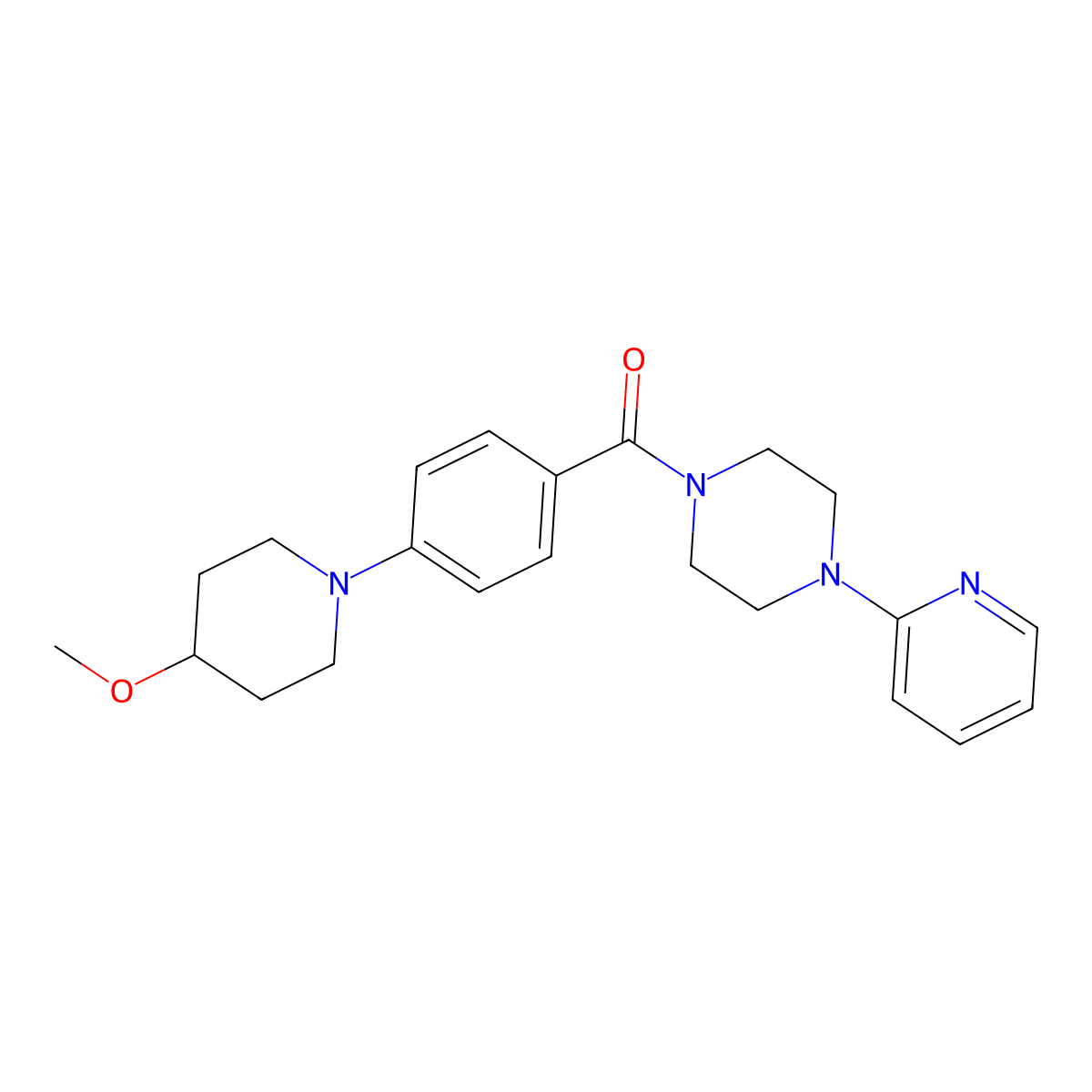 (4-(4-Methoxypiperidin-1-yl)phenyl)(4-(pyridin-2-yl)piperazin-1-yl)methanone molecular structure, CAS 2034353-37-0