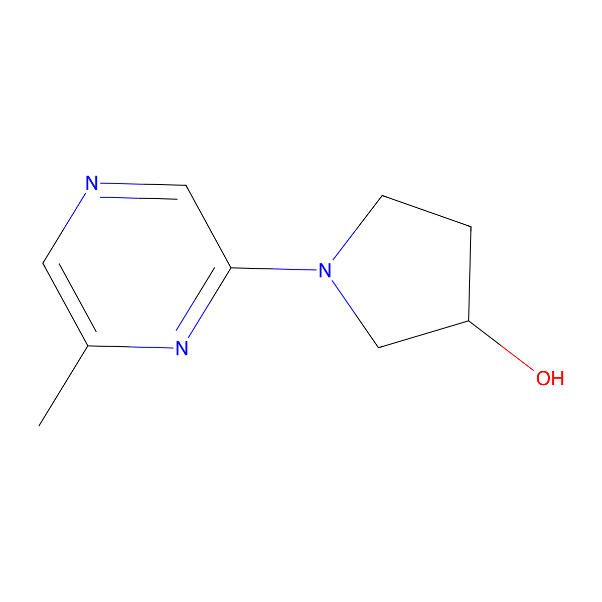 1-(6-Methylpyrazin-2-yl)pyrrolidin-3-ol molecular structure, CAS 2034353-74-5