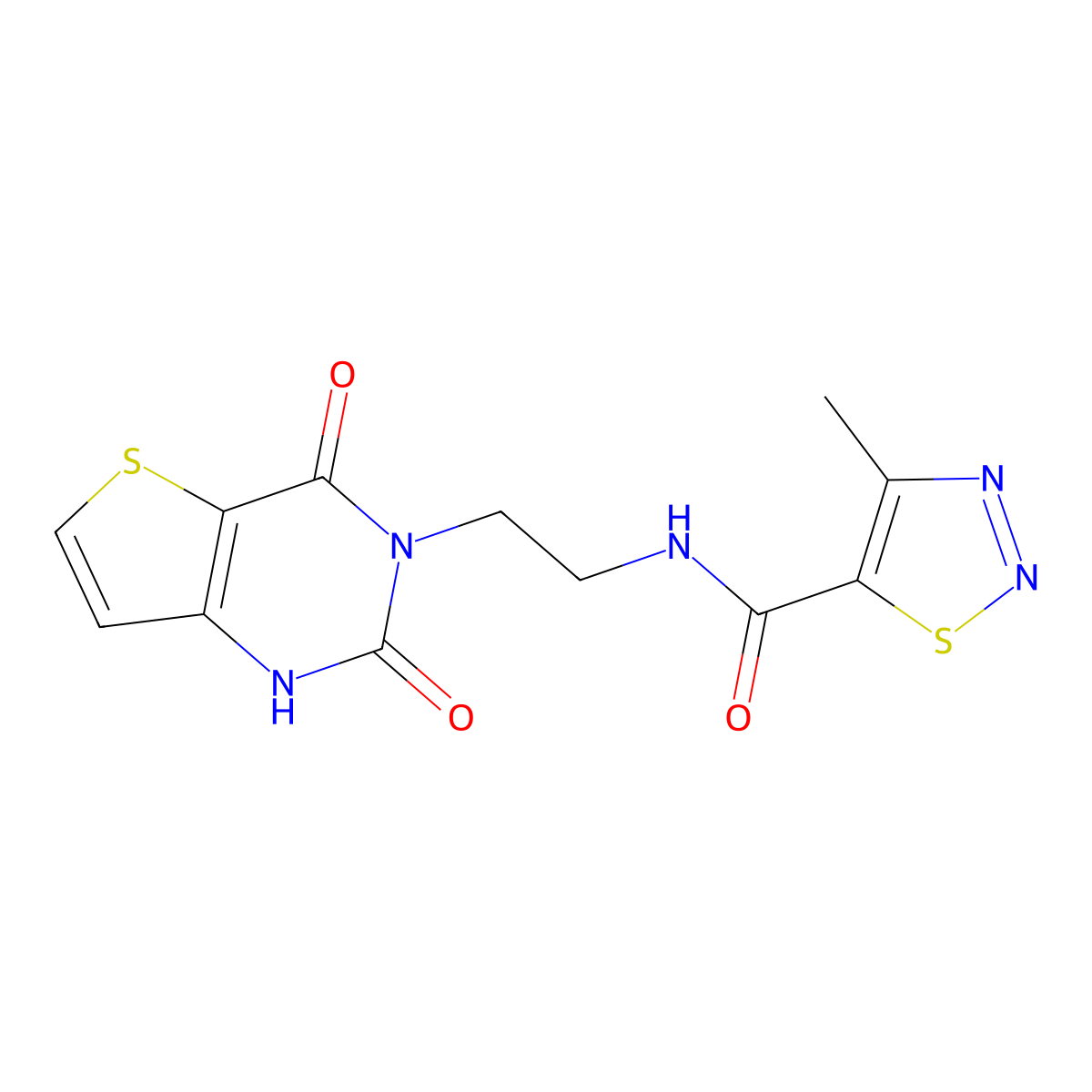 N-(2-(2,4-dioxo-1,2-dihydrothieno[3,2-d]pyrimidin-3(4H)-yl)ethyl)-4-methyl-1,2,3-thiadiazole-5-carboxamide molecular structure, CAS 2034353-97-2