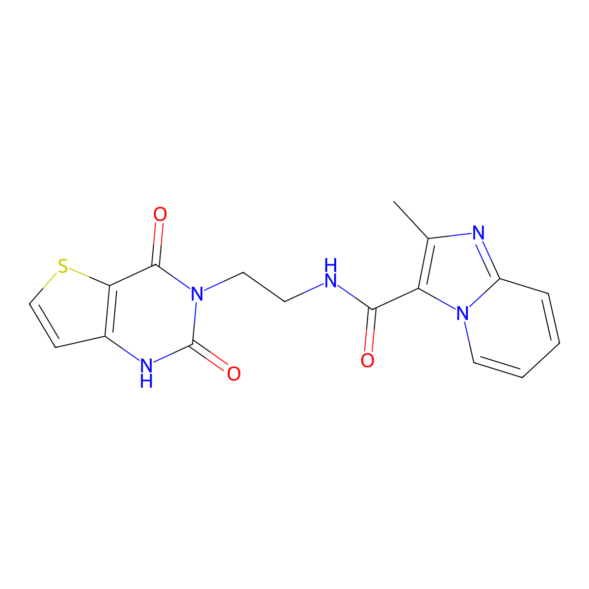N-(2-(2,4-dioxo-1,2-dihydrothieno[3,2-d]pyrimidin-3(4H)-yl)ethyl)-2-methylimidazo[1,2-a]pyridine-3-carboxamide molecular structure, CAS 2034354-07-7