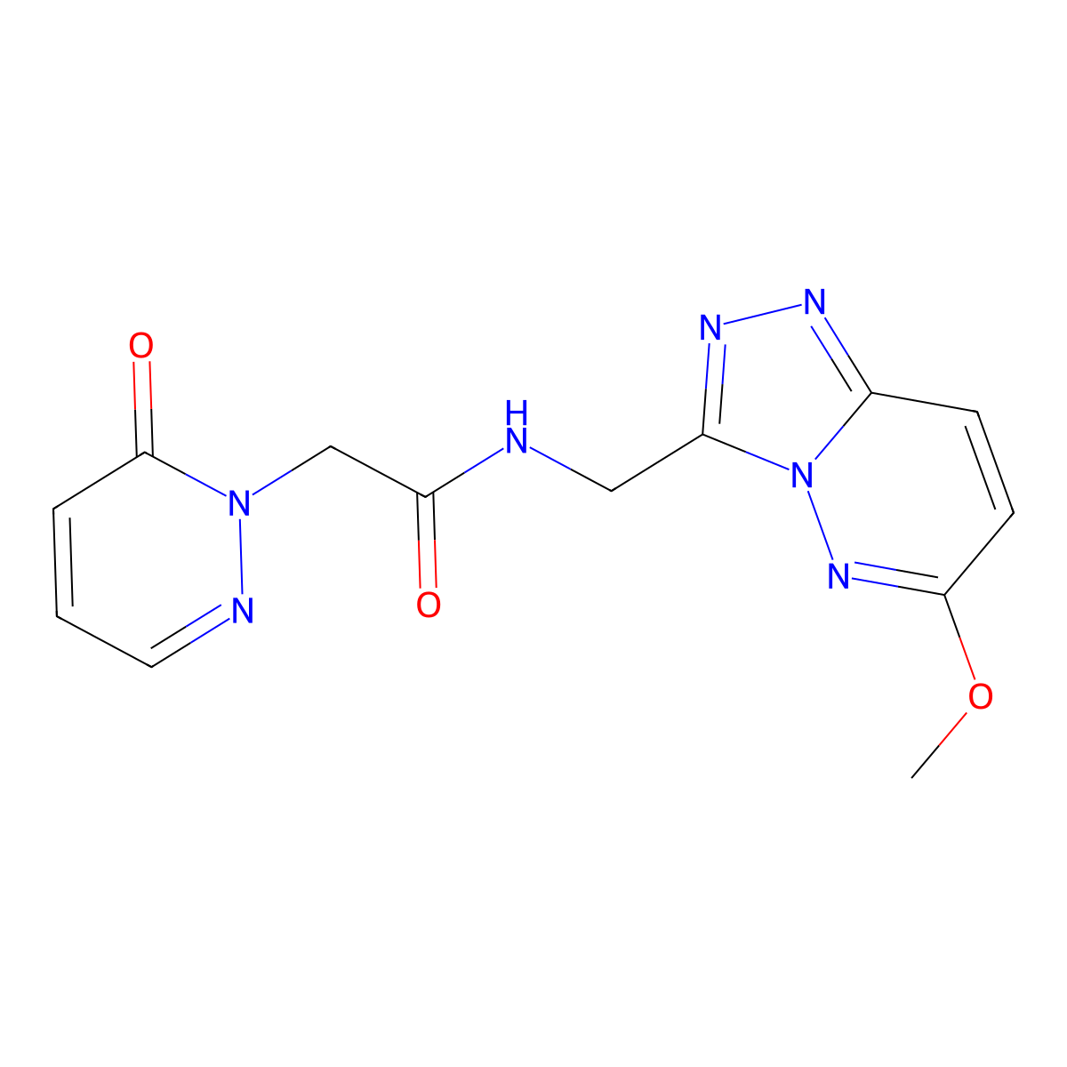 N-((6-methoxy-[1,2,4]triazolo[4,3-b]pyridazin-3-yl)methyl)-2-(6-oxopyridazin-1(6H)-yl)acetamide molecular structure, CAS 2034354-35-1