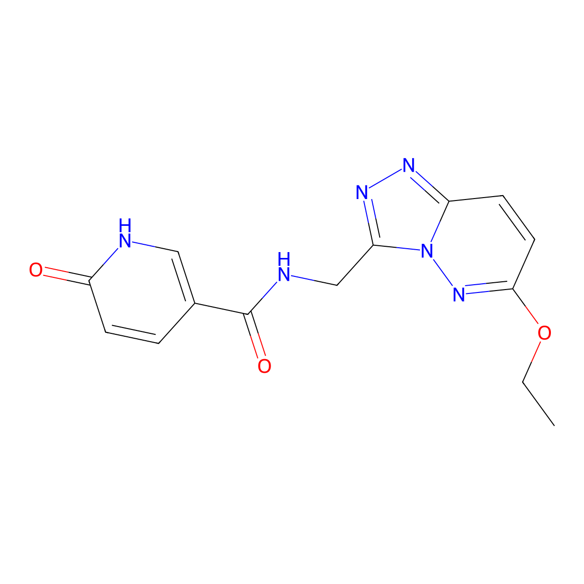 N-((6-ethoxy-[1,2,4]triazolo[4,3-b]pyridazin-3-yl)methyl)-6-oxo-1,6-dihydropyridine-3-carboxamide molecular structure, CAS 2034354-72-6