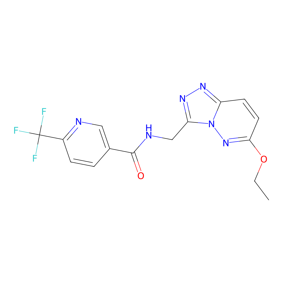 N-((6-ethoxy-[1,2,4]triazolo[4,3-b]pyridazin-3-yl)methyl)-6-(trifluoromethyl)nicotinamide molecular structure, CAS 2034355-17-2