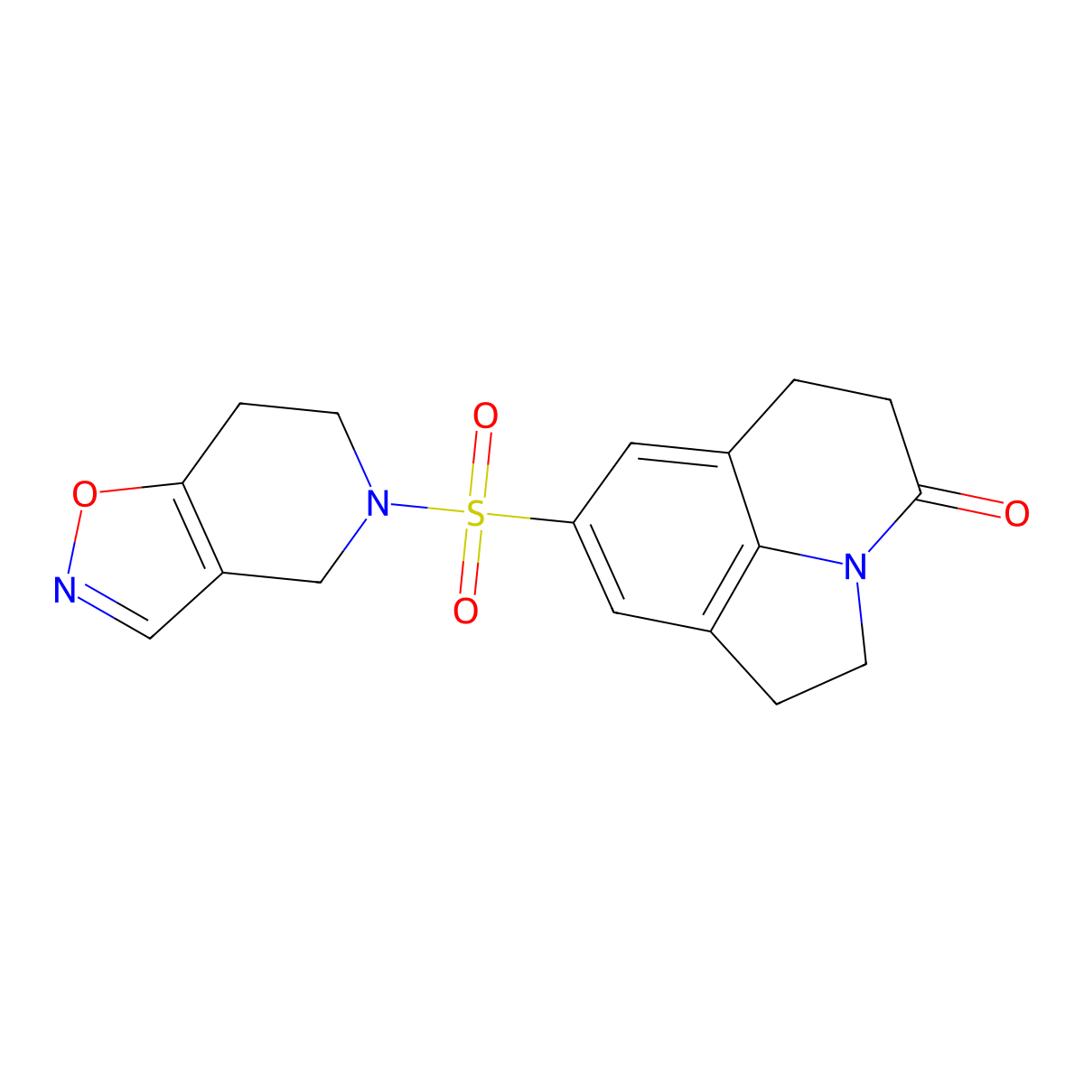 6-{4H,5H,6H,7H-[1,2]oxazolo[4,5-c]pyridine-5-sulfonyl}-1-azatricyclo[6.3.1.0^{4,12}]dodeca-4(12),5,7-trien-11-one molecular structure, CAS 2034356-17-5