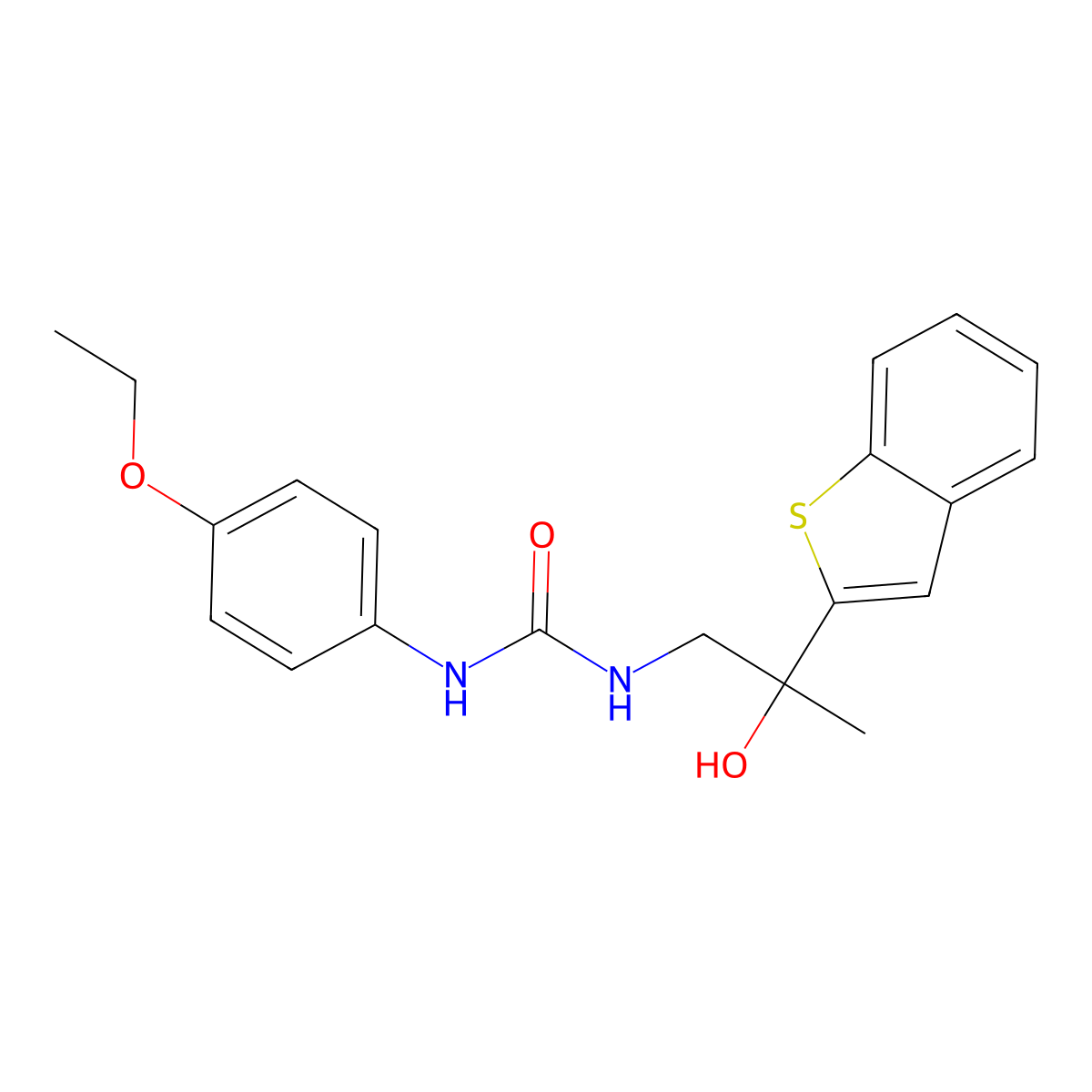 1-(2-(Benzo[b]thiophen-2-yl)-2-hydroxypropyl)-3-(4-ethoxyphenyl)urea molecular structure, CAS 2034356-18-6