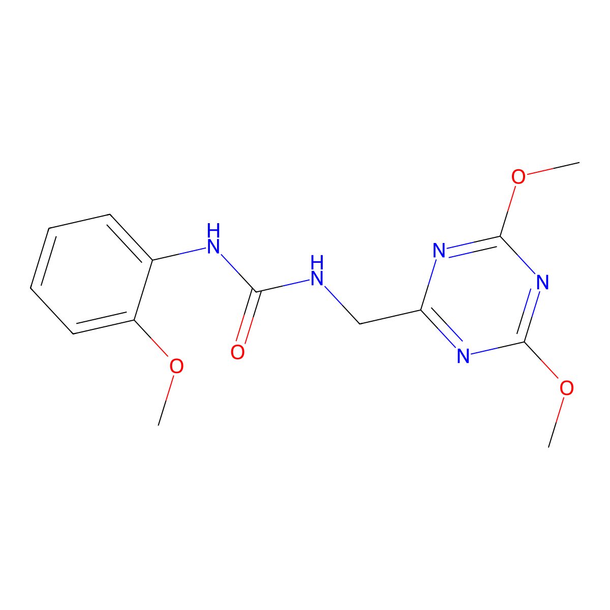 1-((4,6-Dimethoxy-1,3,5-triazin-2-yl)methyl)-3-(2-methoxyphenyl)urea molecular structure, CAS 2034356-74-4