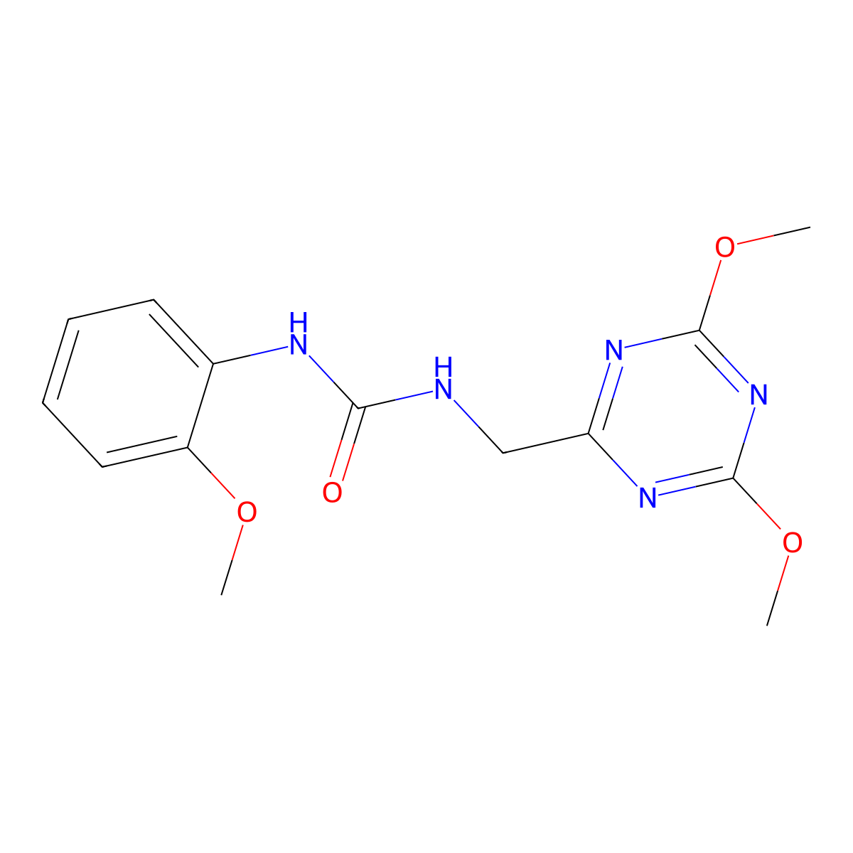 1-((4,6-Dimethoxy-1,3,5-triazin-2-yl)methyl)-3-(2-methoxyphenyl)urea molecular structure, CAS 2034356-74-4