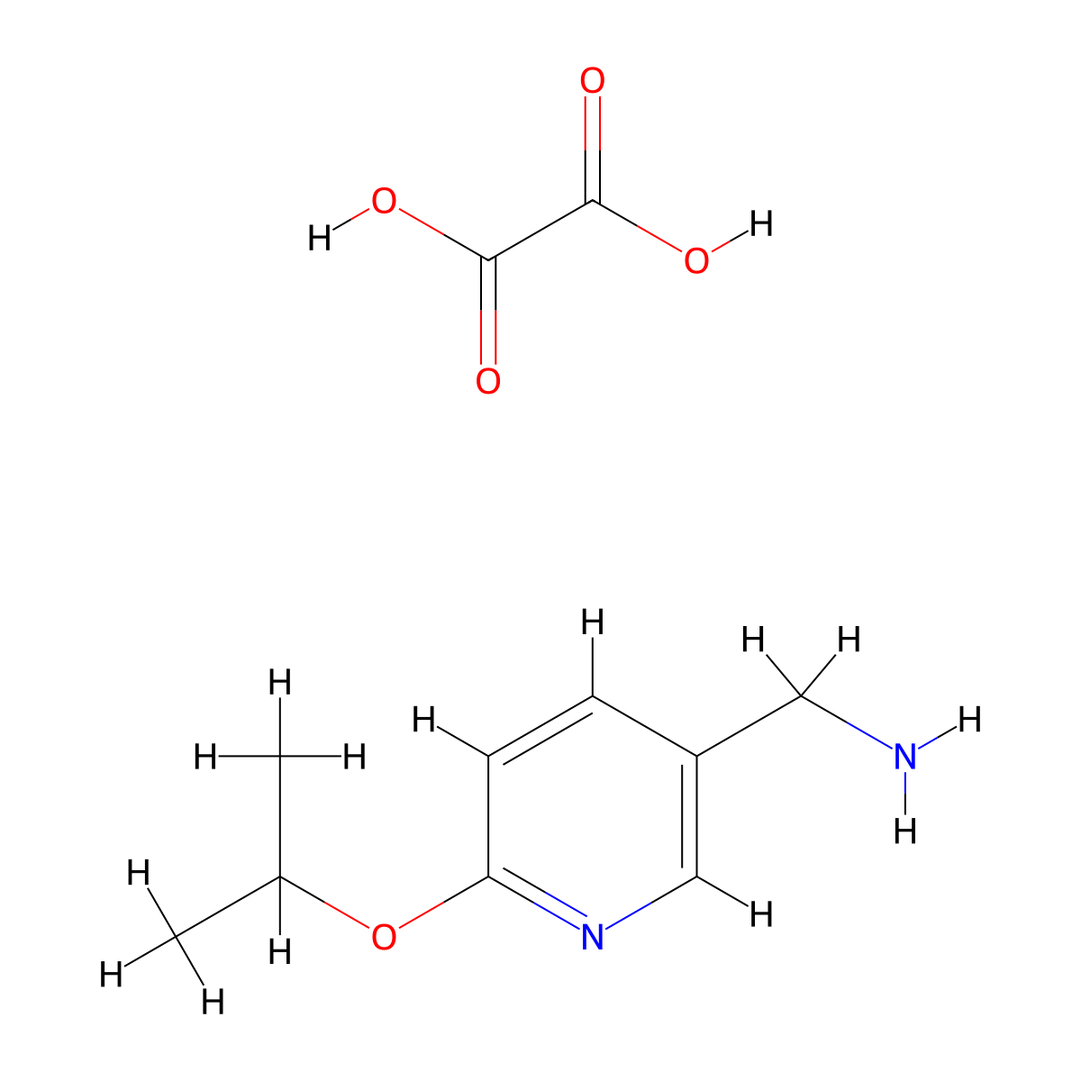 (6-Isopropoxypyridin-3-yl)methanamine oxalate molecular structure, CAS 2034357-06-5