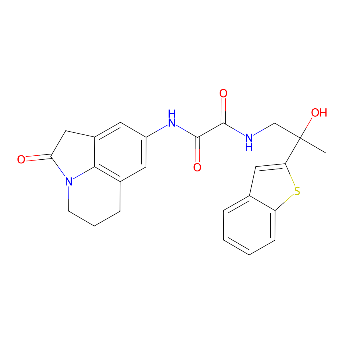 N-[2-(1-benzothiophen-2-yl)-2-hydroxypropyl]-N'-{2-oxo-1-azatricyclo[6.3.1.0^{4,12}]dodeca-4,6,8(12)-trien-6-yl}ethanediamide molecular structure, CAS 2034359-61-8