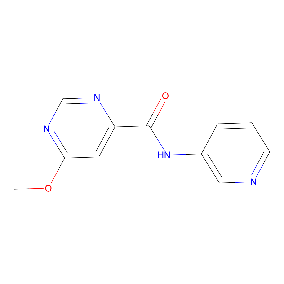 6-methoxy-N-(pyridin-3-yl)pyrimidine-4-carboxamide molecular structure, CAS 2034361-84-5