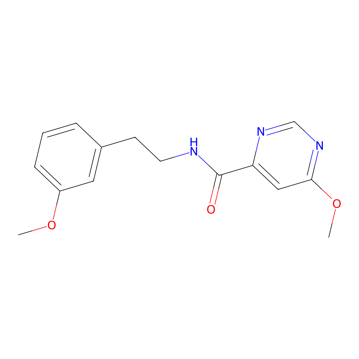 6-methoxy-N-(3-methoxyphenethyl)pyrimidine-4-carboxamide molecular structure, CAS 2034362-14-4