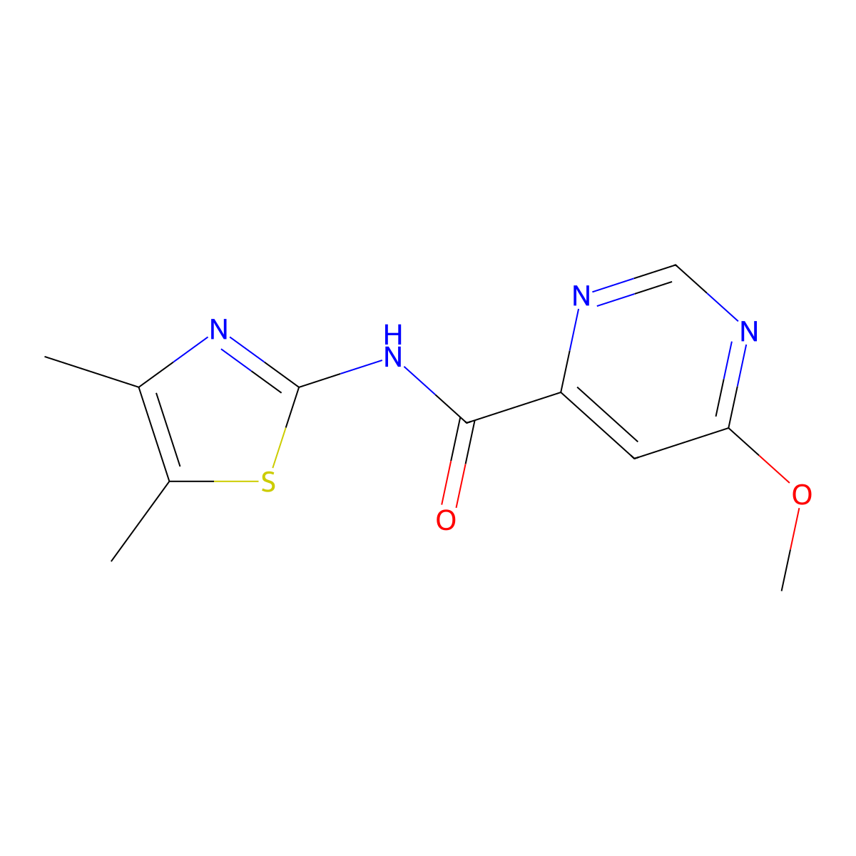N-(4,5-dimethylthiazol-2-yl)-6-methoxypyrimidine-4-carboxamide molecular structure, CAS 2034362-29-1