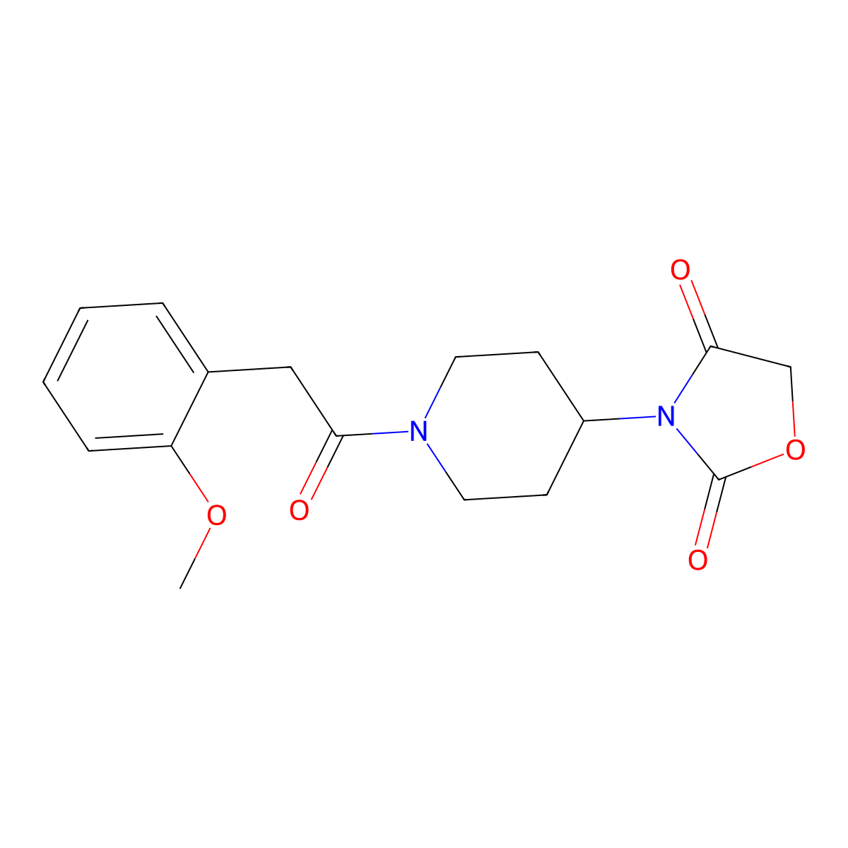 3-(1-(2-(2-Methoxyphenyl)acetyl)piperidin-4-yl)oxazolidine-2,4-dione molecular structure, CAS 2034362-47-3