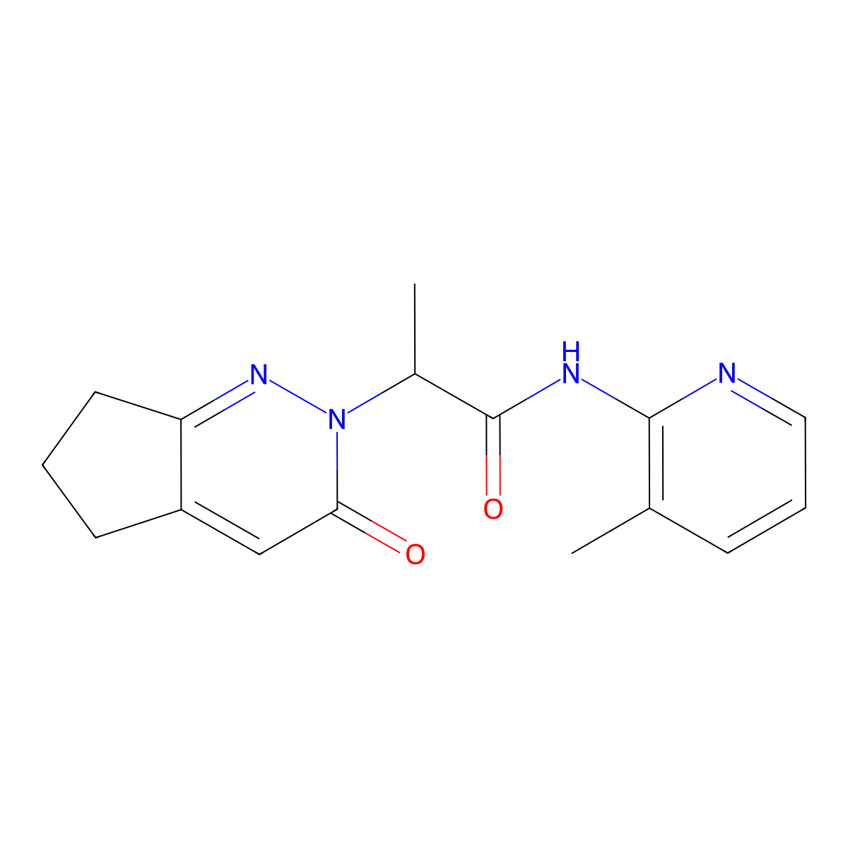 N-(3-methylpyridin-2-yl)-2-(3-oxo-3,5,6,7-tetrahydro-2H-cyclopenta[c]pyridazin-2-yl)propanamide molecular structure, CAS 2034362-97-3