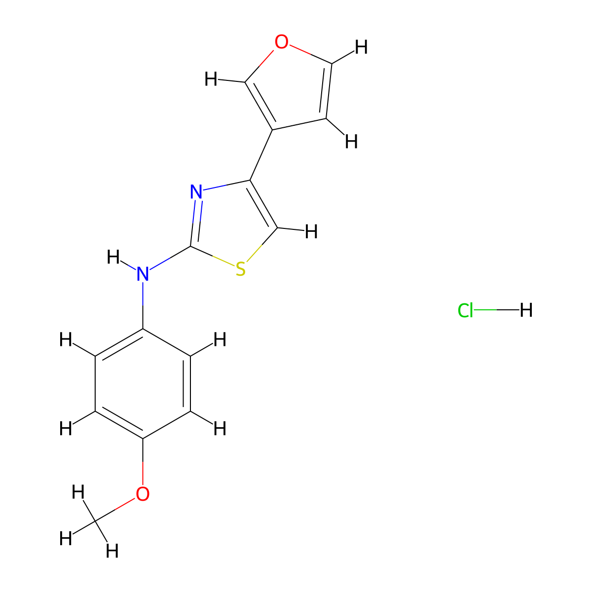 4-(furan-3-yl)-N-(4-methoxyphenyl)thiazol-2-amine hydrochloride molecular structure, CAS 2034365-14-3