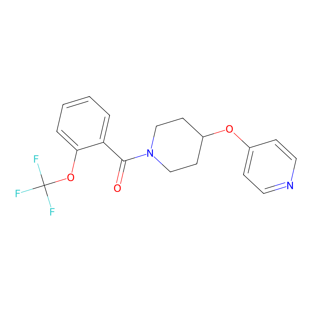 (4-(Pyridin-4-yloxy)piperidin-1-yl)(2-(trifluoromethoxy)phenyl)methanone molecular structure, CAS 2034365-19-8
