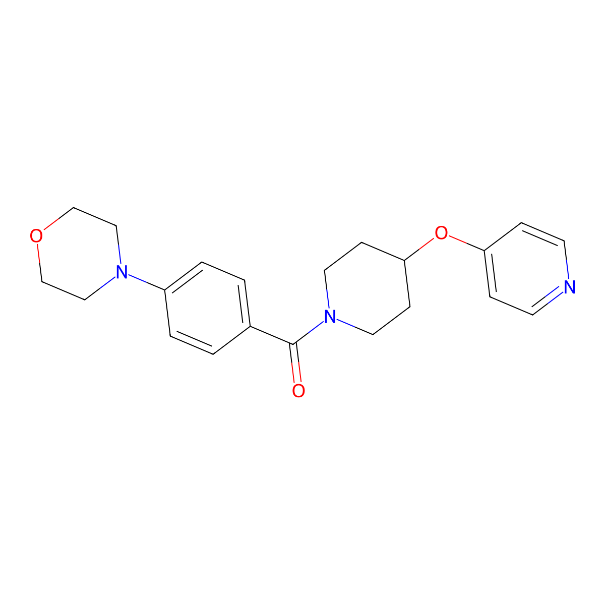 (4-Morpholinophenyl)(4-(pyridin-4-yloxy)piperidin-1-yl)methanone molecular structure, CAS 2034365-35-8