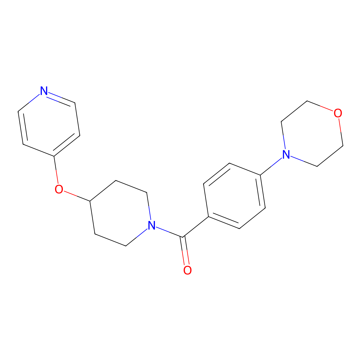 (4-Morpholinophenyl)(4-(pyridin-4-yloxy)piperidin-1-yl)methanone molecular structure, CAS 2034365-35-8