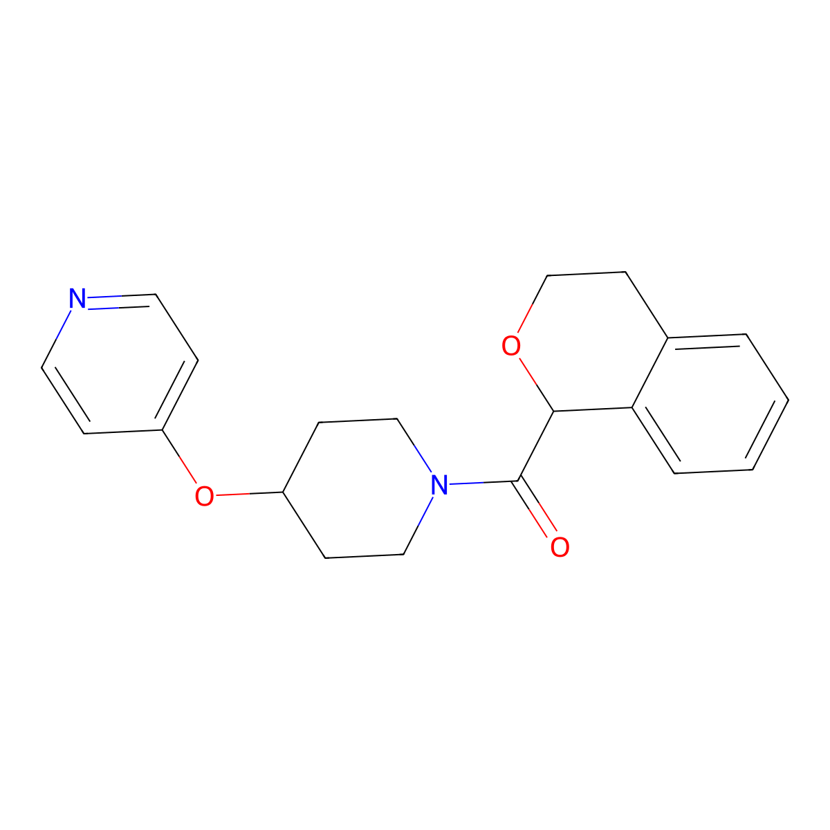 Isochroman-1-yl(4-(pyridin-4-yloxy)piperidin-1-yl)methanone molecular structure, CAS 2034365-42-7