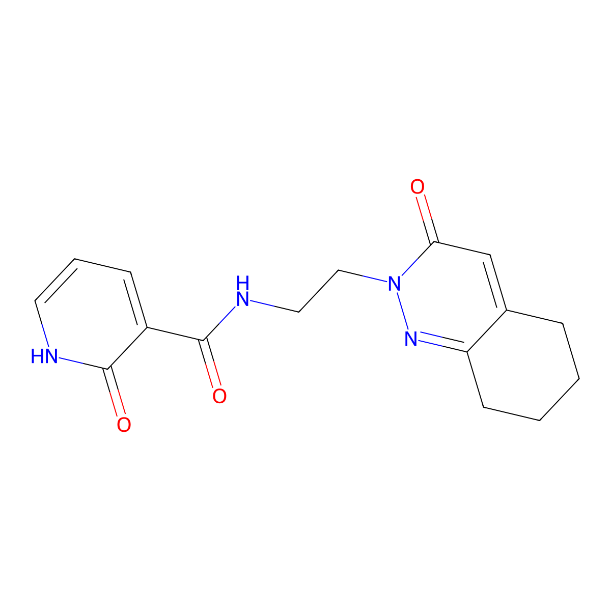 2-hydroxy-N-(2-(3-oxo-5,6,7,8-tetrahydrocinnolin-2(3H)-yl)ethyl)nicotinamide molecular structure, CAS 2034365-61-0