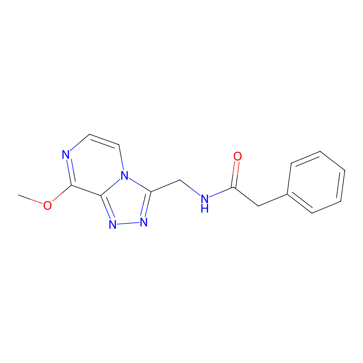 N-({8-methoxy-[1,2,4]triazolo[4,3-a]pyrazin-3-yl}methyl)-2-phenylacetamide molecular structure, CAS 2034368-18-6