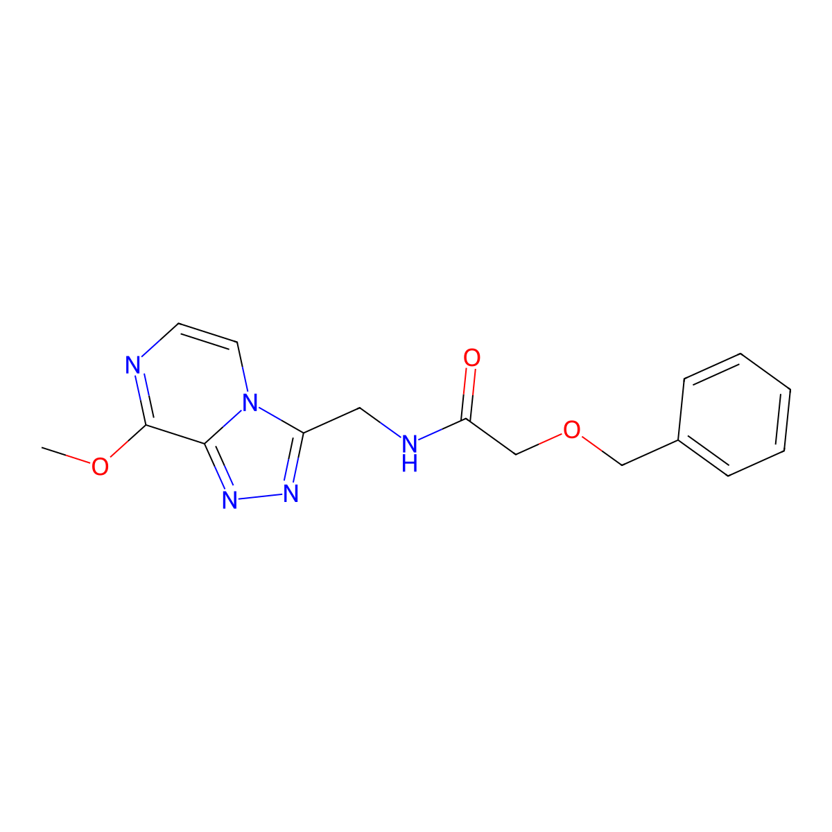 2-(benzyloxy)-N-({8-methoxy-[1,2,4]triazolo[4,3-a]pyrazin-3-yl}methyl)acetamide molecular structure, CAS 2034368-65-3